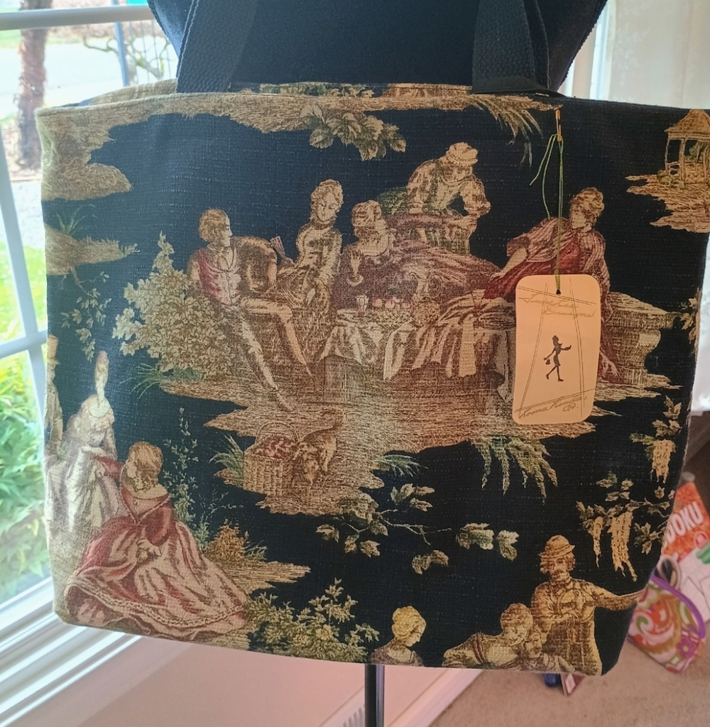 Vintage Style Tapestry Tote Bag